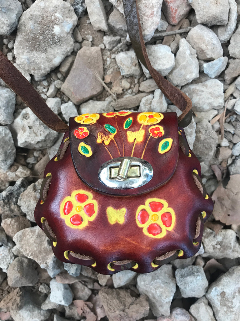 Vintage Mexican Child's Leather Purse