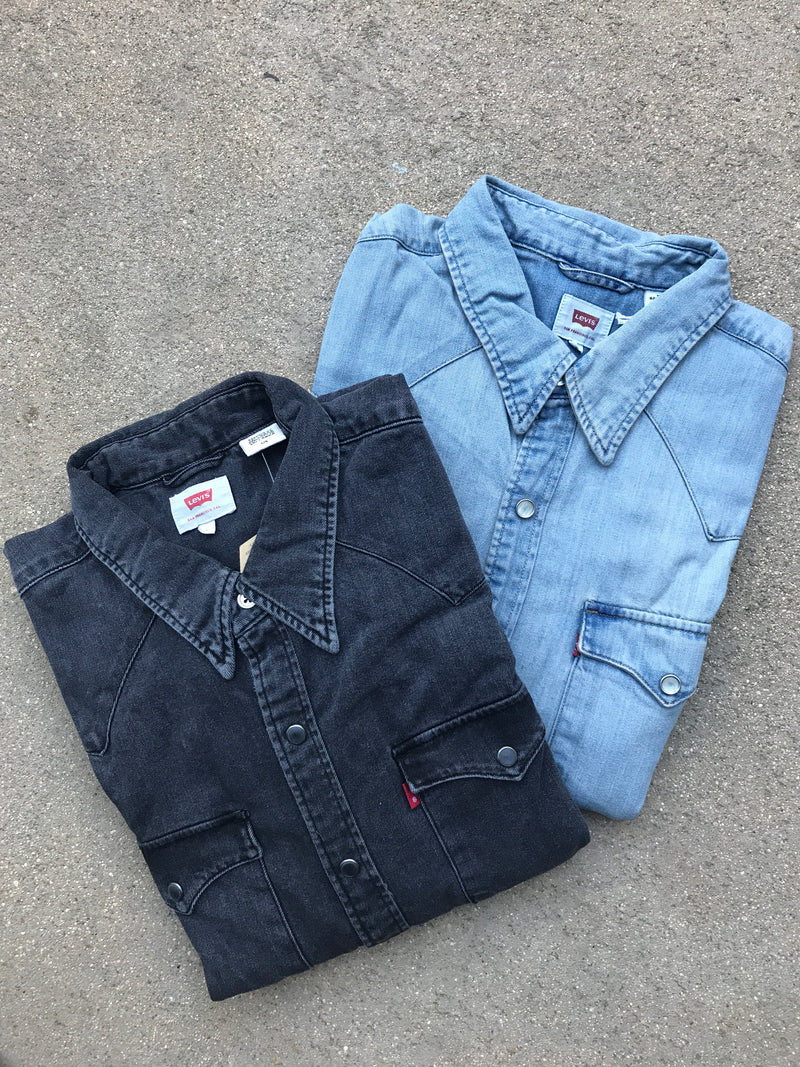 Levis cone denim shirt hotsell